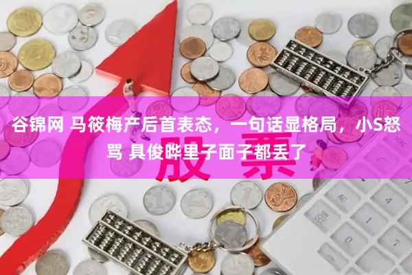 谷锦网 马筱梅产后首表态，一句话显格局，小S怒骂 具俊晔里子面子都丢了