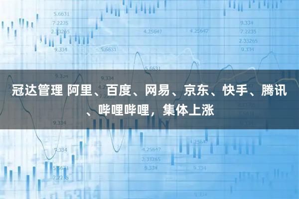 冠达管理 阿里、百度、网易、京东、快手、腾讯、哔哩哔哩，集体上涨